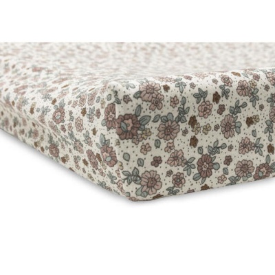 Housse matelas à langer Jersey 50x70cm Retro Flowers
