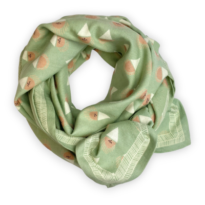 Grand foulard APACHES - Latika Sorbet (Pistache)