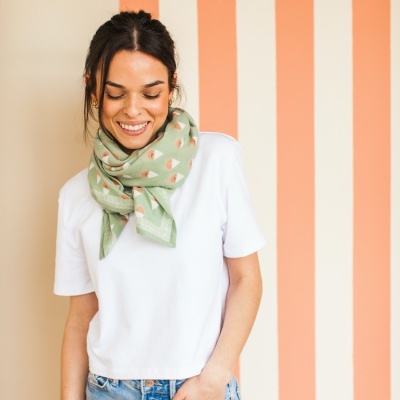 Grand foulard APACHES - Latika Sorbet (Pistache)